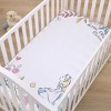 NoJo Disney Alice in Wonderland Light Blue, Pink, Yellow, and White Nursery Photo Op Fitted Crib Sheet - 3 of 4