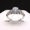 Olivia Engagement Ring Cubic Zirconia Wgold Plated Womens Ginger Lyne Collection Size 5 - 2 of 4