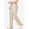 Woman Within Women's Plus Size Straight Leg Linen Pant - 4 of 4