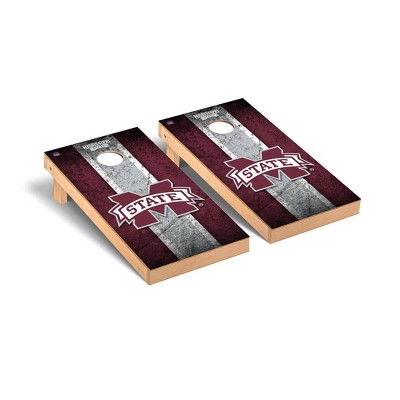 NCAA Mississippi State Bulldogs Premium Cornhole Board Vintage Version