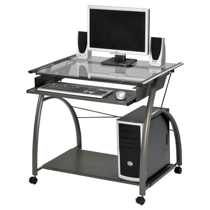 Writing Desk Pewter - Acme Furniture, 1 of 9