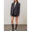 Women's Pinstripe Blazer - MOON RIVER - image 2 of 3