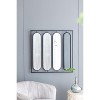 VYNXARIA 36"*36" Large Four Oval Wall Mirror with Black Square Frame, Home Decor for Living Room, Bedroom, Entryway, Office - 3 of 4