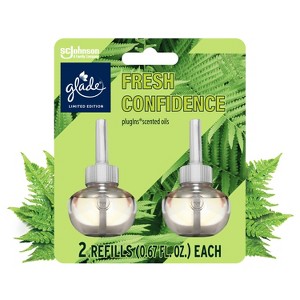 Glade PlugIns Scented Oil Air Freshener Refills - Fresh Confidence - 1.34 fl oz/2ct - 1 of 4