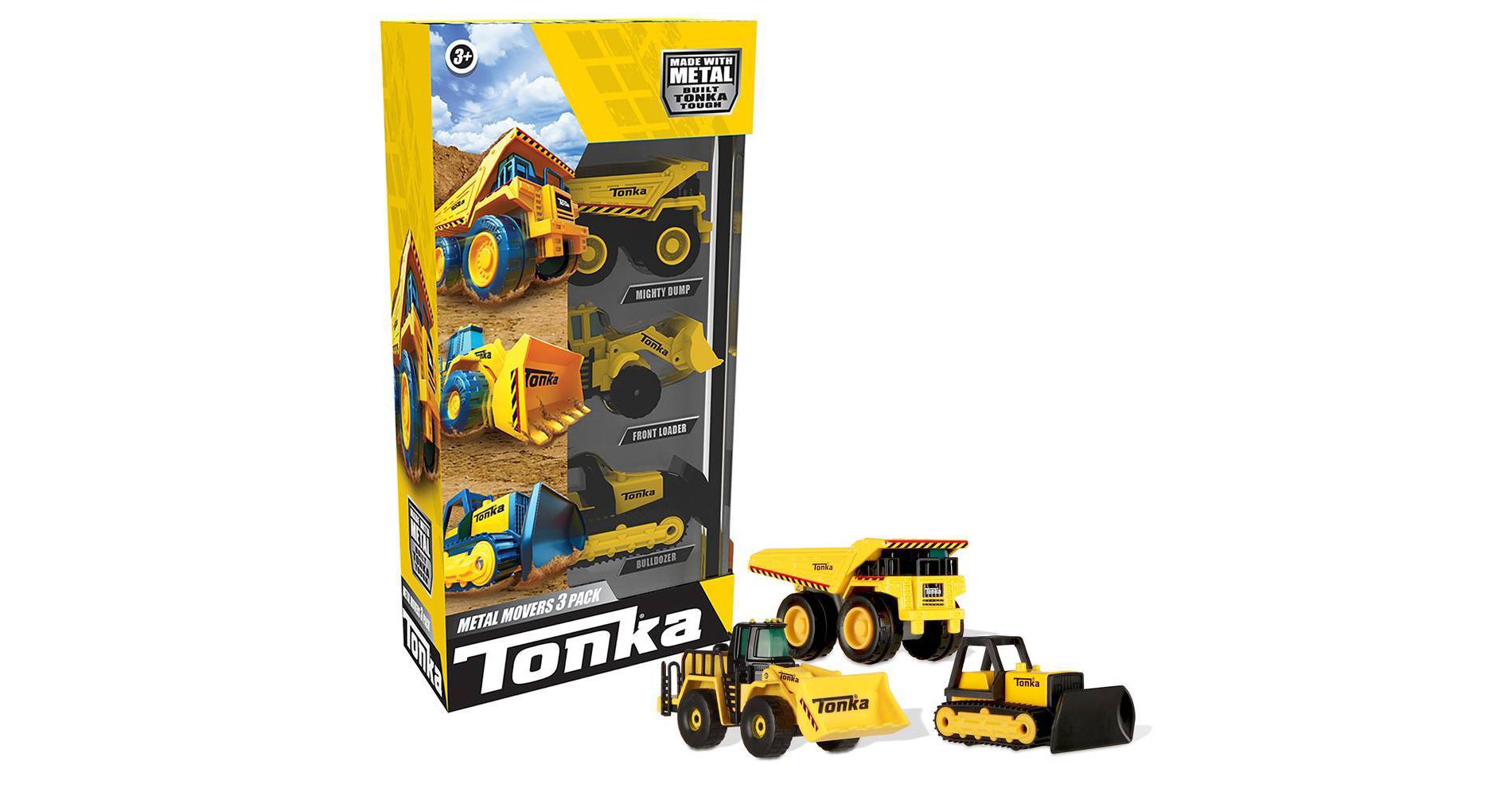 Tonka Metal Movers - 3pk: Toy Construction Vehicles Set