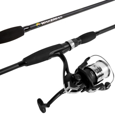 Leisure Sports Fishing Combo With 78 Rod and Size 30 Spinning Reel - Matte  Black