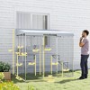 79" Galvanized Steel Large Catio with Waterproof Canopy, Sleeping Box, Jumping Platforms, for 1-3 Kittens - 3 of 4