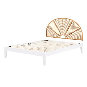 South Shore Queen Hoya Bed and Headboard White - 1 of 4