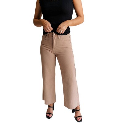Women's Lena Wide Cropped Leg Pants - JUST USA