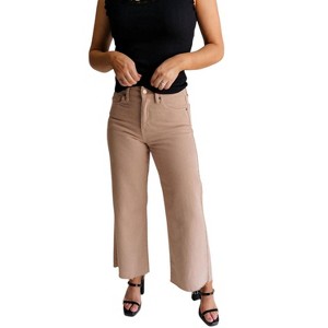 Women's Lena Wide Cropped Leg Pants - JUST USA - 1 of 3