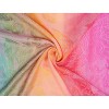 Allegra K Women's Large Tassel Wrap Scarf Wrap Multi-Color Floral Print Gradient Color Scarf - 3 of 4