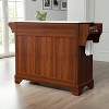 Lafayette Granite White Top Full Size Kitchen Island/Cart Cherry - Crosley: Traditional Style, MDF & Wood Frame, 2 Drawers, 4 Doors - 4 of 4