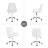 Modern Dining Chair, Upholstered Dining Chair With Wrapped Design Backrest,Pull Buttons,beige,22.30x19.70x29.90in(1.86*1.64*2.49ft) - 2 of 4