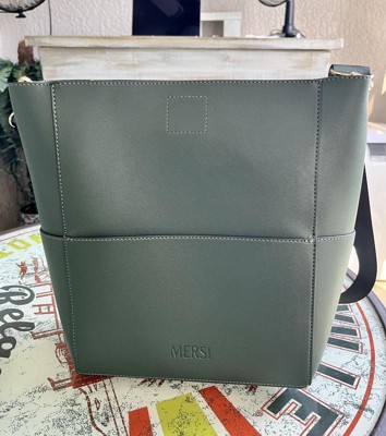 MERSI Demi Bucket Bag With 2 Adjustable Straps & Coin Purse Bag - Cream