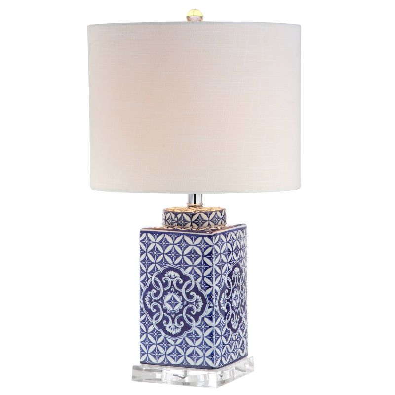 23&#34; Choi Chinoiserie Table Lamp (Includes LED Light Bulb) Blue - JONATHAN Y, 1 of 7