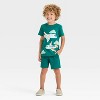 Toddler Boys' Short Sleeve Airplanes Graphic T-Shirt - Cat & Jack™ Green - image 4 of 4