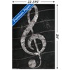 Trends International Treble Clef - Chalk Unframed Wall Poster Prints - 3 of 4