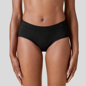 Thinx For All Women's Super Absorbency Bikini Period Underwear - Black L :  Target