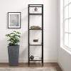 73" Aimee Narrow Etagere Oil Rubbed Bronze - Crosley: Tempered Glass, 4-Tier Storage, Steel Frame - 3 of 4