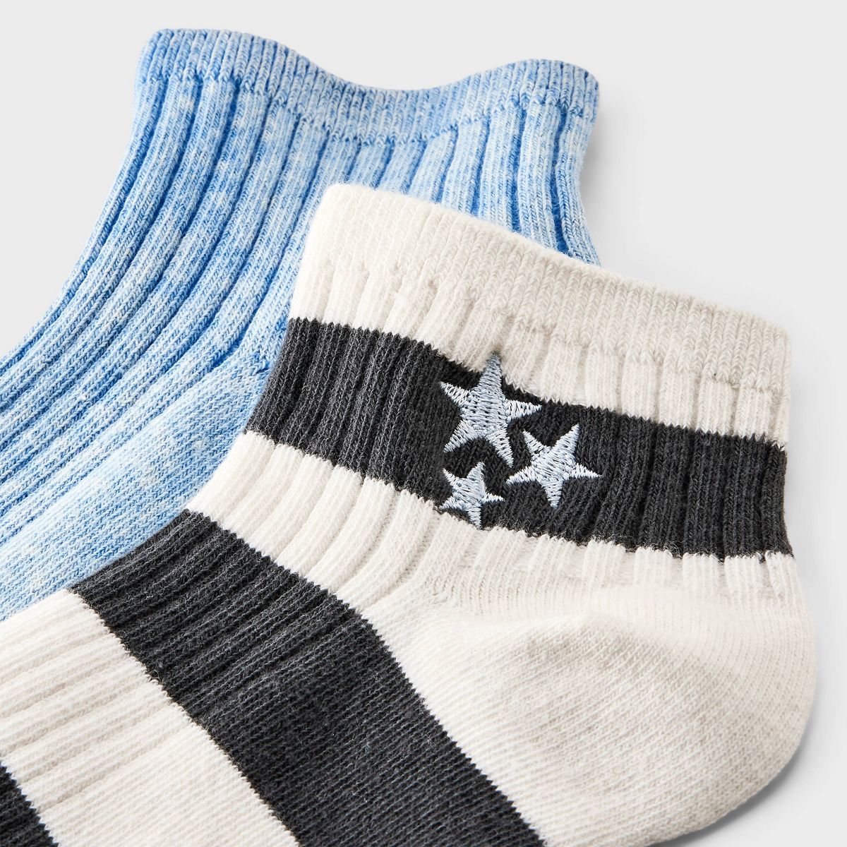 Girls' 2pk Ribbed Crew Socks - Cat & Jack™ - thumbnail 3