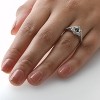 Pompeii3 1/5ct Vintage Halo Diamond Engagement Ring Setting 14k White Gold With Milgrain - 3 of 4