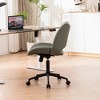 YOUNIKE Swivel Office Chair Modern Adjustable Desk Executive Task Chair Leather Rolling Side Vanity Chair 24.41"Wx25.2"Dx(29.92-33.07)"H - 4 of 4