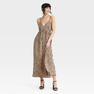 Women's Ruched Midi Dress - A New Day™ - 1 of 3
