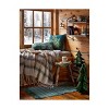 tagltd 22"x22" Green Juniper Branch Cotton Accent Decorative Throw Pillow Poly Filled Removable Insert Square - 3 of 3