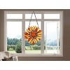 Chloe Lighting Sundance Tiffany-Style Floral Stained Glass Window Panel 11" Height - 3 of 4