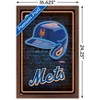 Trends International MLB New York Mets - Neon Helmet 23 Framed Wall Poster Prints - 3 of 4