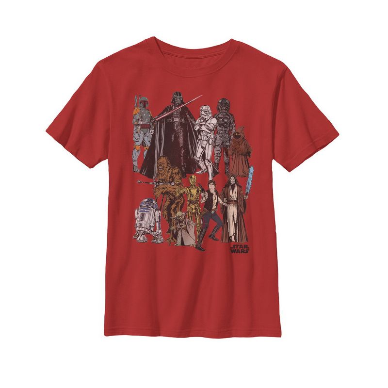 Boy's Star Wars Character Party T-Shirt, 1 of 4