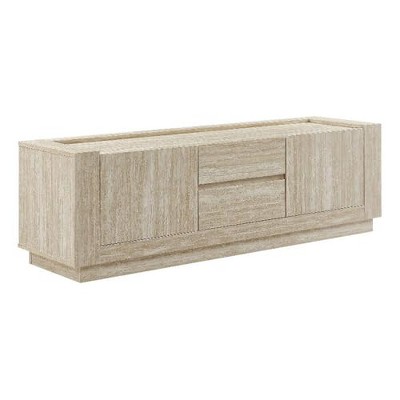 Modway Hollis TV Console with Faux in Travertine