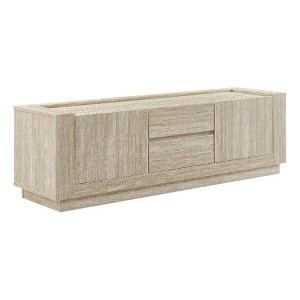 Modway Hollis TV Console with Faux in Travertine - 1 of 4