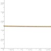 Black Bow Jewelry 1.1mm, 14K Yellow Gold, Solid Baby Rope Chain Necklace - 4 of 4