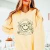 S.W.Smiley Peace Purpose Presence - Women's Lightweight Garment Dyed Sweatshirt - 2 of 4