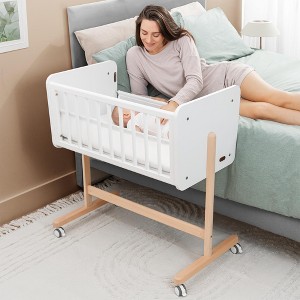 Wooden Bedside Bassinet Sleeper By Comfy Cubs - 1 of 4