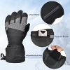 Solaris Waterproof Ski Gloves for Men Women, Winter Warm Cozy 3M Thinsulate Snowboard Gloves with Half Ski Mask for Skiing, Snowboarding, Shoveling - 2 of 4