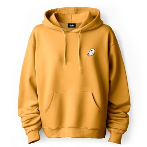 Dalix Embroidered Ghost Hoodie Soft Fleece Hood Sweatshirt Mens - 1 of 4