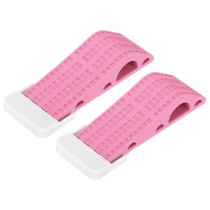 Unique Bargains TPR Non-Slip Stackable Easy to Use Door Stopper 2 Pcs - 1 of 4