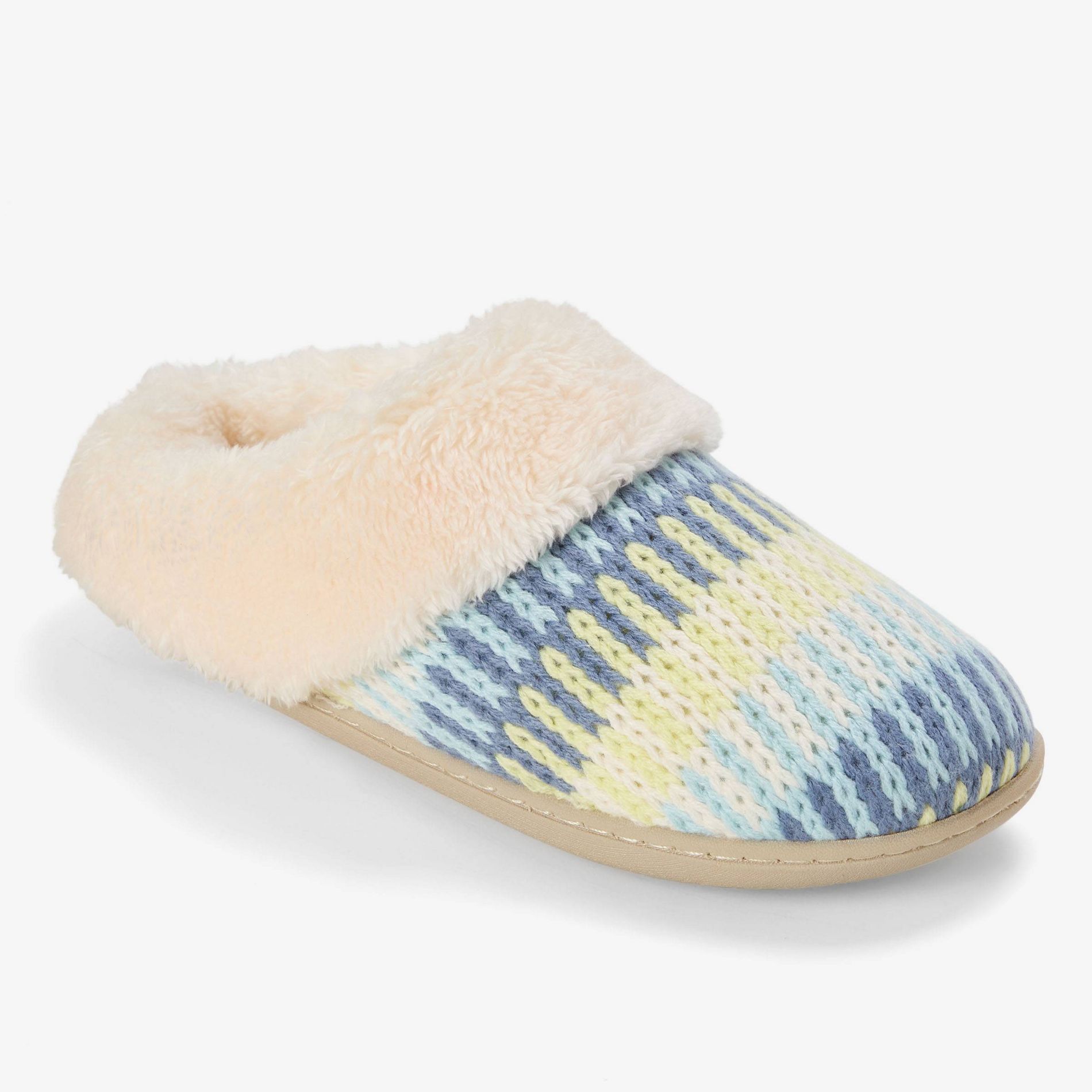 dluxe by dearfoams Women's Carol Slippers - Blue M