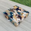 Ninola Design Artistic Texture Blue Gold Outdoor Floor Cushion - Deny Designs - 2 of 2