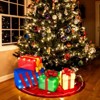 Costway Set of 4 Christmas Lighted Gift Boxes with Colorful Bows, 52 Warm White LED Lights - 4 of 4