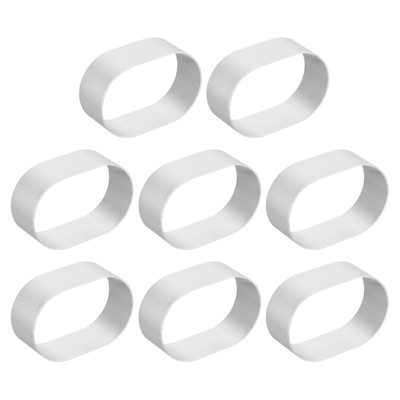 Unique Bargains Metal Oval Shaped Silver Aluminum Alloy Cookie Cutter 2.5 Inch x 1.6 Inch x 0.90 Inch, Silver 8 Pcs