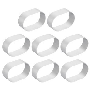 Unique Bargains Metal Oval Shaped Silver Aluminum Alloy Cookie Cutter 2.5 Inch x 1.6 Inch x 0.90 Inch, Silver 8 Pcs - 1 of 4