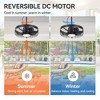 Airsurfer 19" 6 Speed Waterproof Ceiling Fan with 3 Color Temperatures LED Light and Remote,5 ABS Blades,Light with Memory Function - 4 of 4