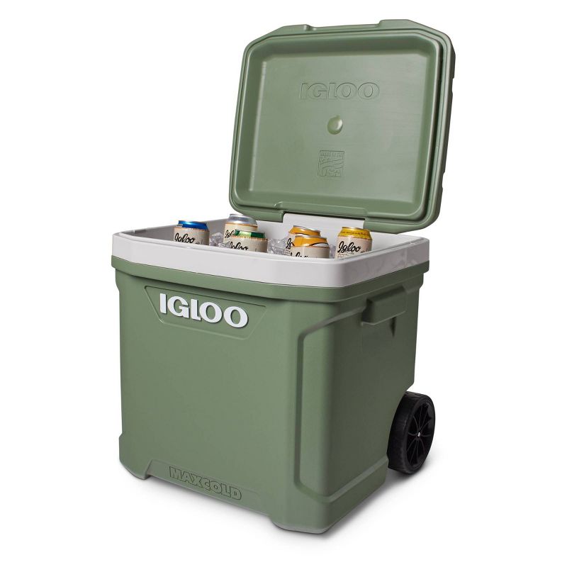 Igloo Ecocool Latitude 60qt Roller Cooler - Green, 4 of 14