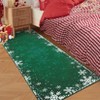 Washable Christmas Living Room Rugs, Home Decorative Snowflake Print Bedroom Rugs, Soft Non Slip Xmas Carpet for Kids Room - 3 of 4