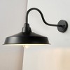 Dewdrop Outdoor Gooseneck Barn Light Black Farmhouse Wall Sconce Exterior Industrial Light Fixture - 3 of 4