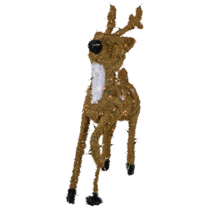 Northlight Pre-Lit Prancing Reindeer with Spots Outdoor Christmas Decoration - Brown, 3 of 8