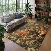 Tiger Rugs: Washable Non-Slip Botanical Animal Print Carpet, Soft Stain Resistant Area Rugs for Living Room, Bedroom, Home, Office - 2 of 2
